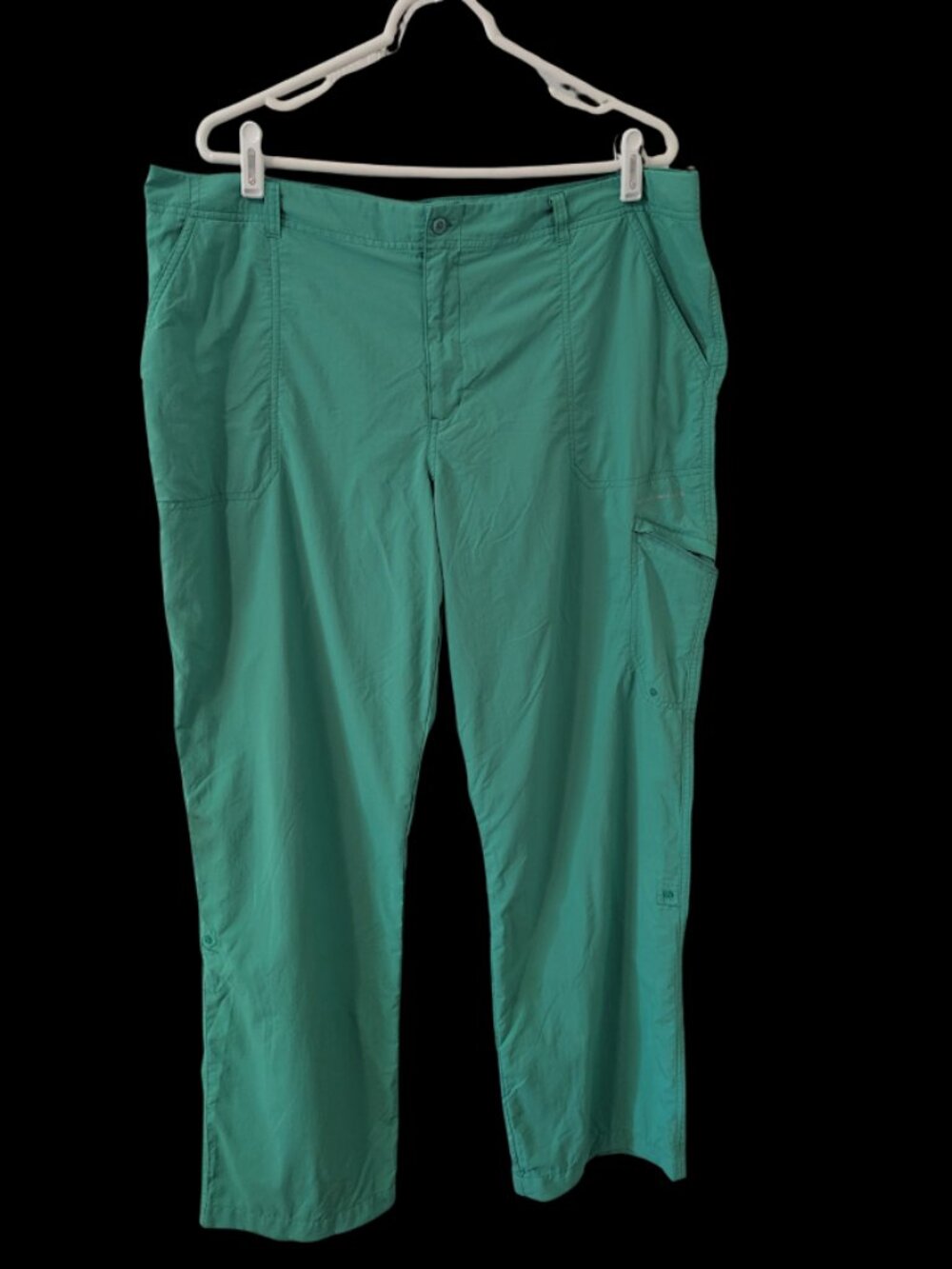 Columbia PFG Performance Fishing Gear Pants Women's 18W Teal Outdoor Hiking